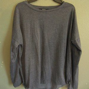 Women's Gray/Blue Long Sleeve Top